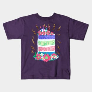 Rainbow Birthday cake Kids T-Shirt